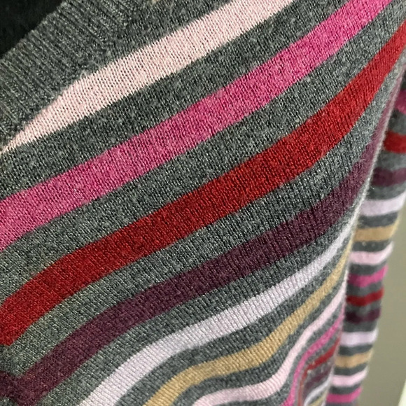 The Limited v-neck striped lightweight sweater - Picture 3 of 3